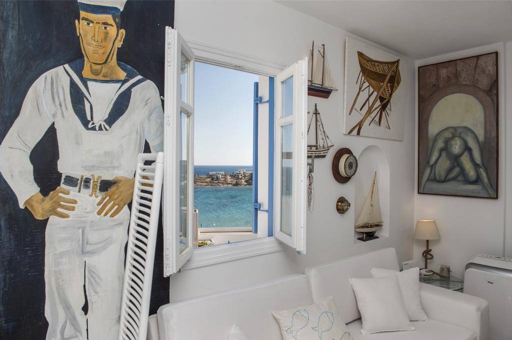 Aiolos Home With Private Veranda And Amazing Sea Views, Paros Piso Livadi Exterior foto
