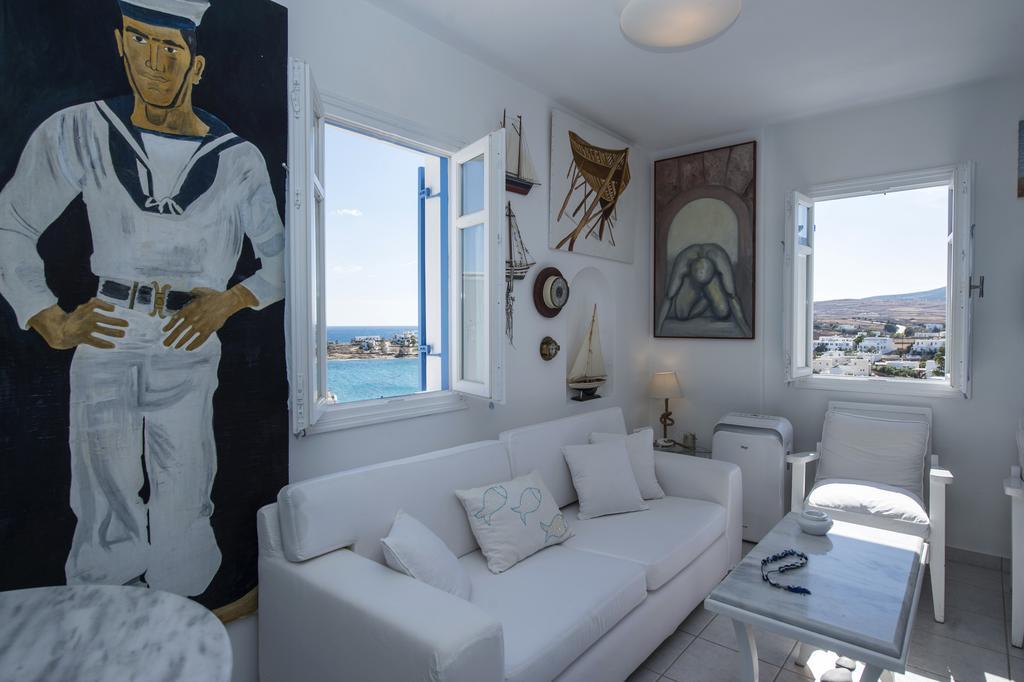 Aiolos Home With Private Veranda And Amazing Sea Views, Paros Piso Livadi Exterior foto