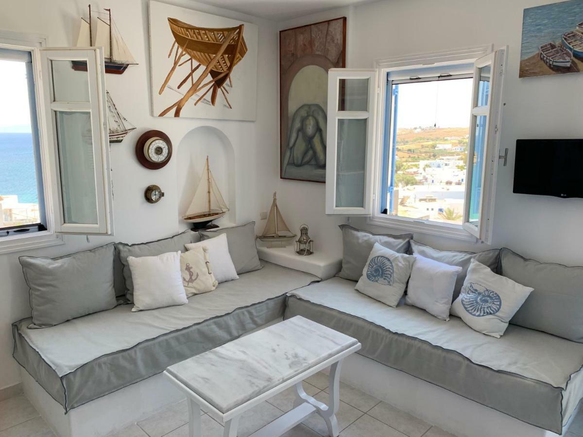 Aiolos Home With Private Veranda And Amazing Sea Views, Paros Piso Livadi Exterior foto